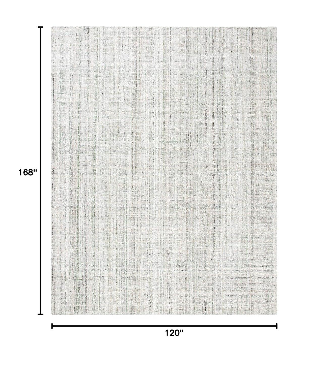 SAFAVIEH Alfombra Abstracta con Rayas Jerrald, Verde/salvia, 10' x 14'