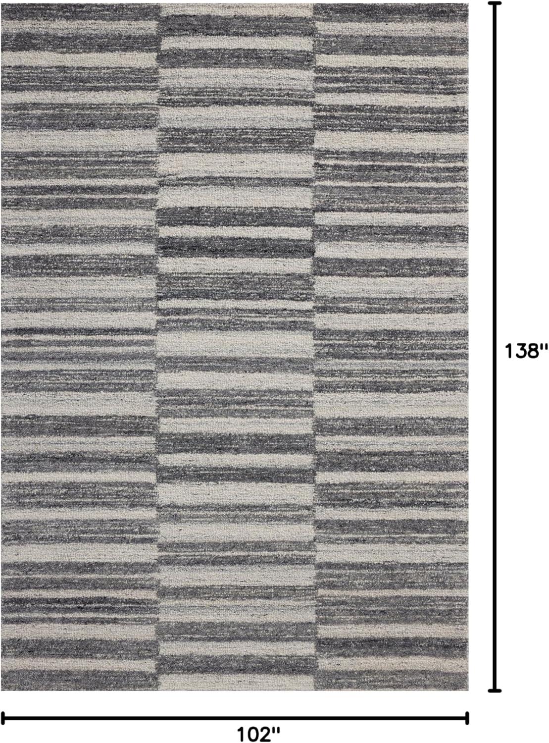 Magnolia Home by Joanna Gaines x Loloi Rae Charcoal / Mist Area Rug