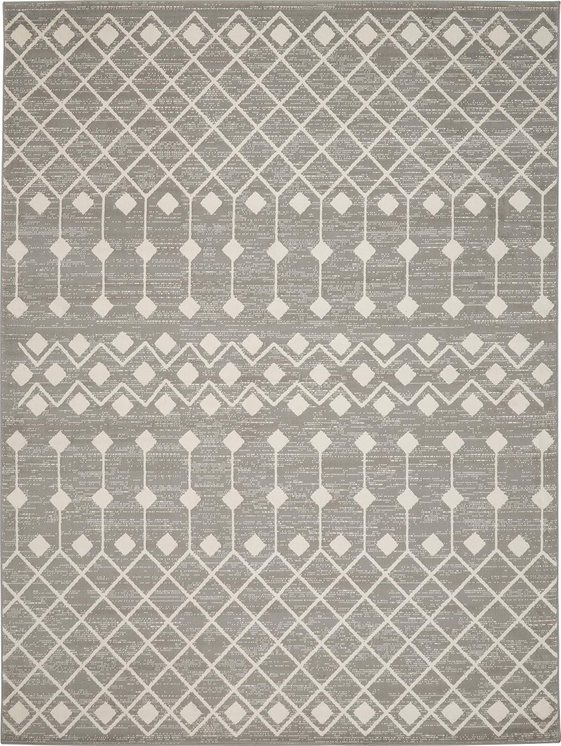 Nourison Grafix GRF37 Indoor Area Rug Grey 7'10" x 9'10"