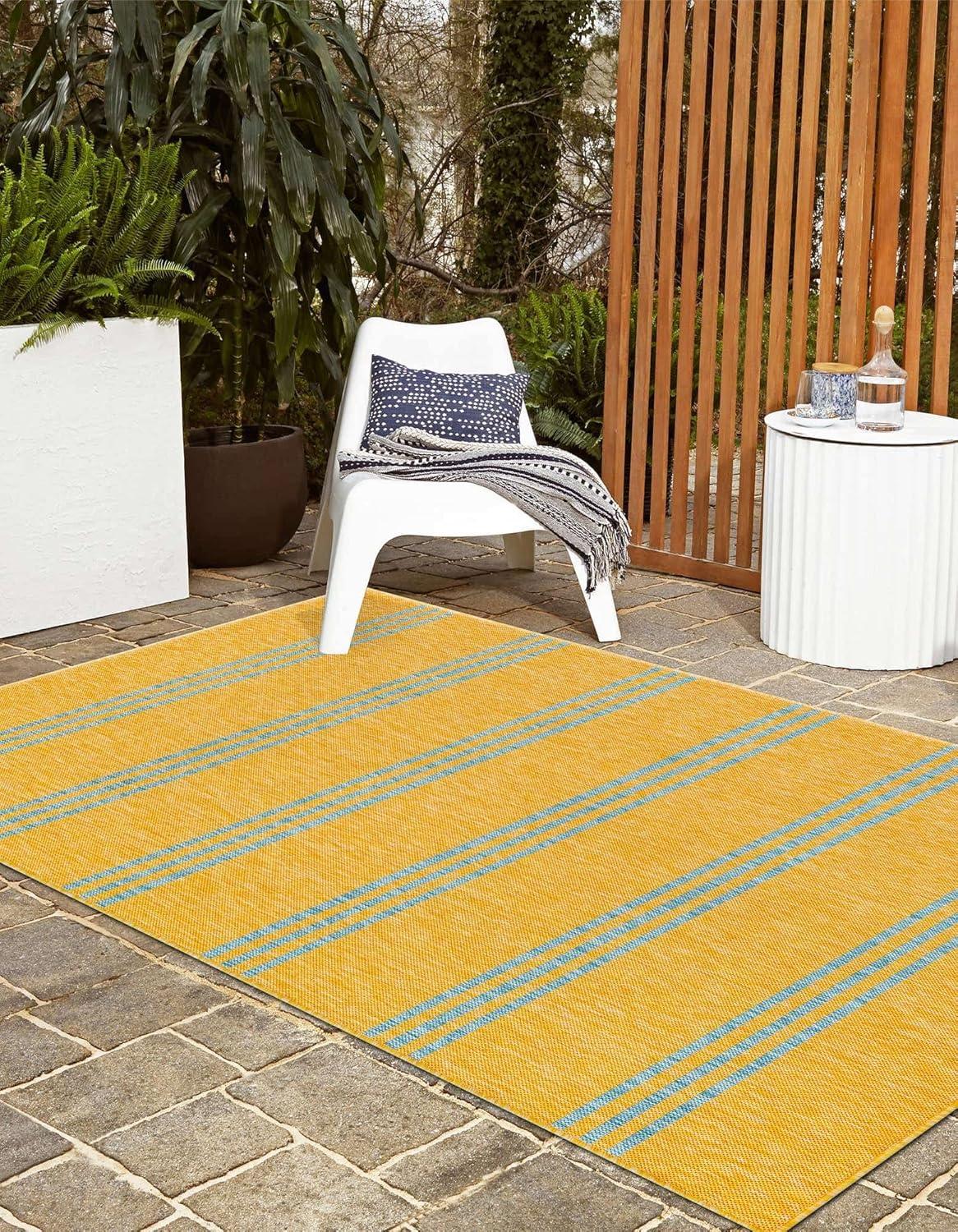 Jill Zarin Outdoor Anguilla Striped Woven Area Rug