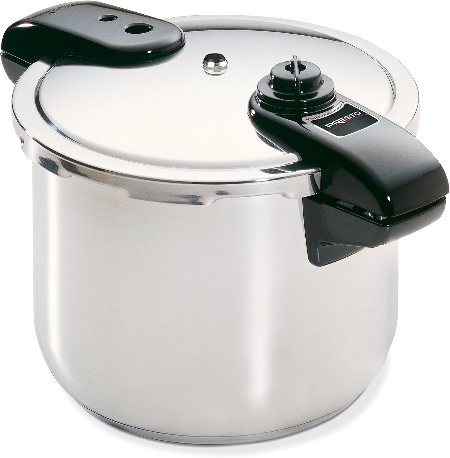 PRESTO 8 qt Stainless Steel Stovetop Quart Pressure Cooker