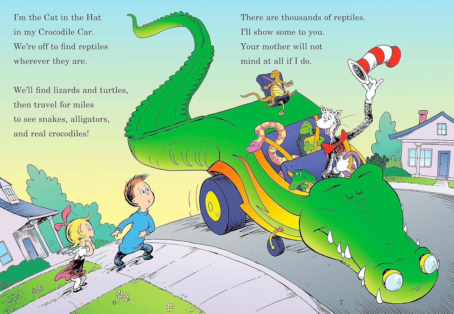 Miles and Miles of Reptiles: All about Reptiles - (Cat in the Hat's Learning Library) by  Tish Rabe (Hardcover)