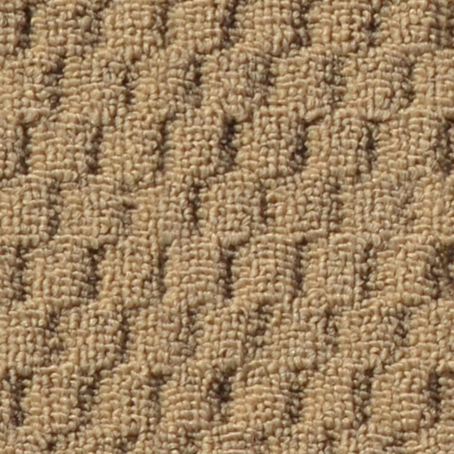 Garland Rug Town Square Tan Kitchen Rug Set, 2 Piece Sliced Set (18"x28" Sliced, and 18"x28")