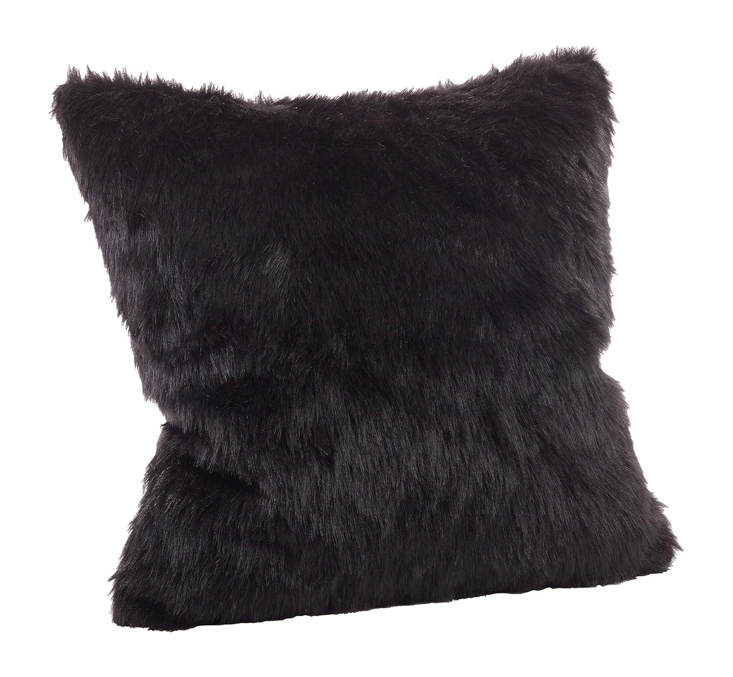 Lecia Faux Fur Throw Pillow