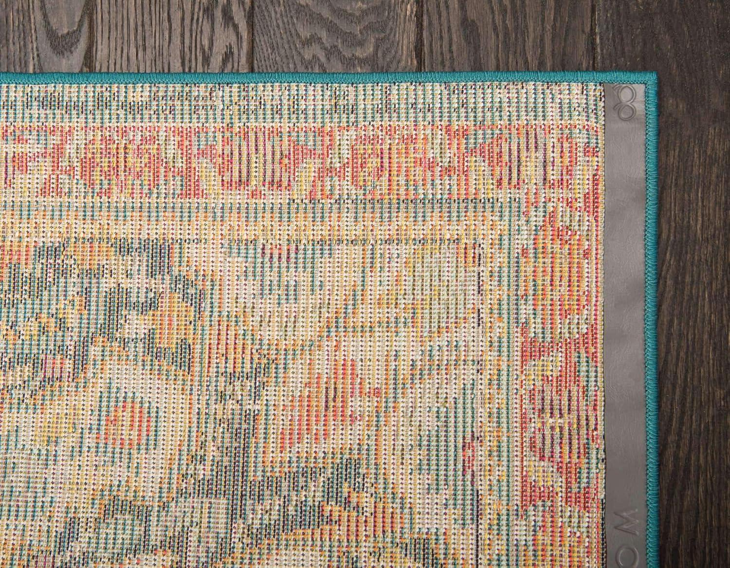 Unique Loom Penrose Collection Area Rug - Alexis (8'Square, Blue/ Gray)