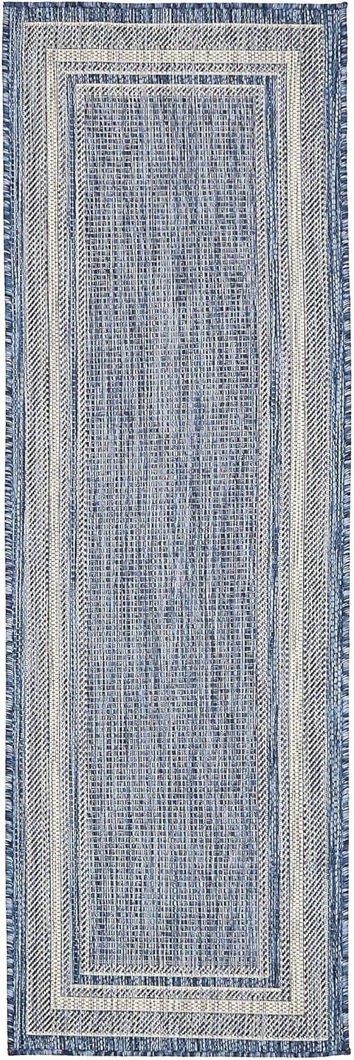 Unique Loom Outdoor Border Soft Border Border Woven Area Rug