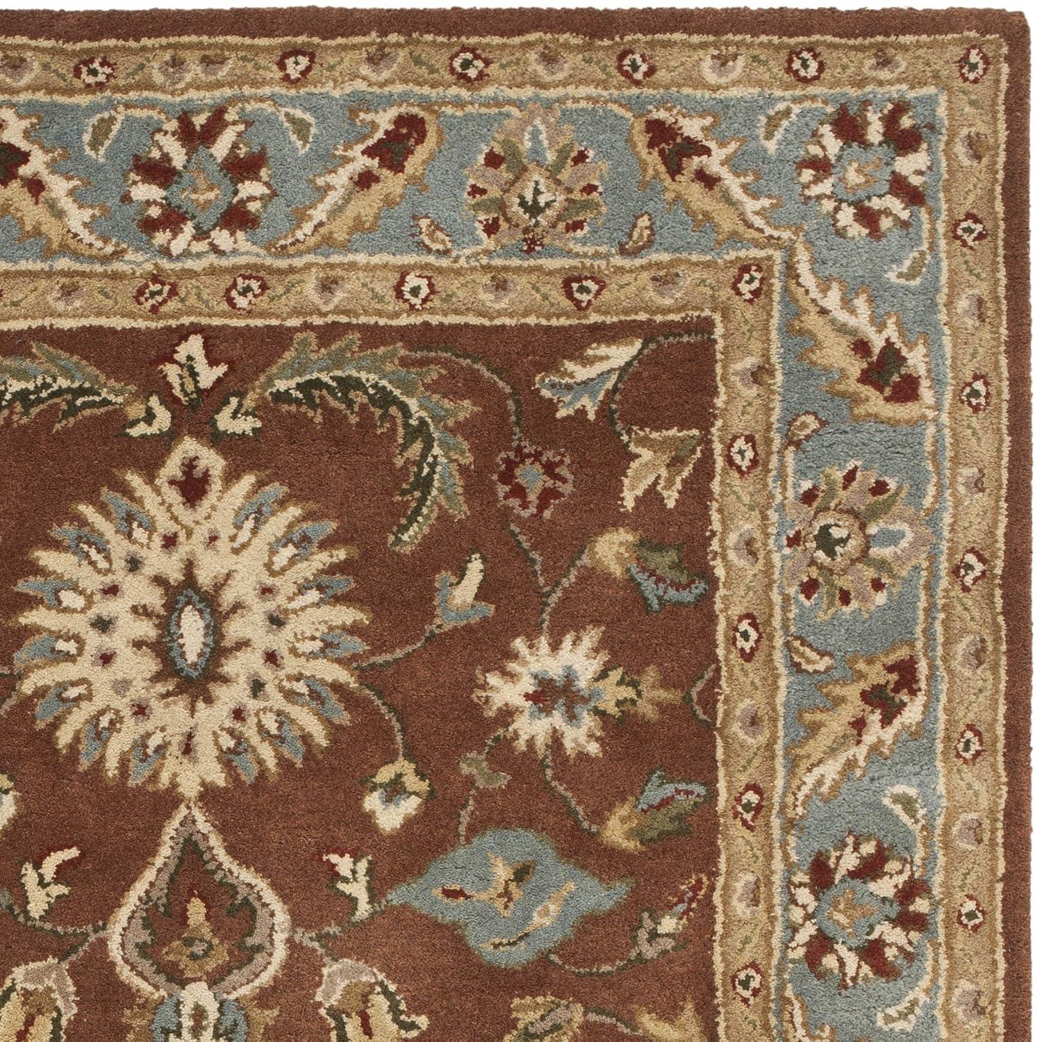 Luscious Blue Heritage 4' x 6' Hand-Tufted Wool Area Rug