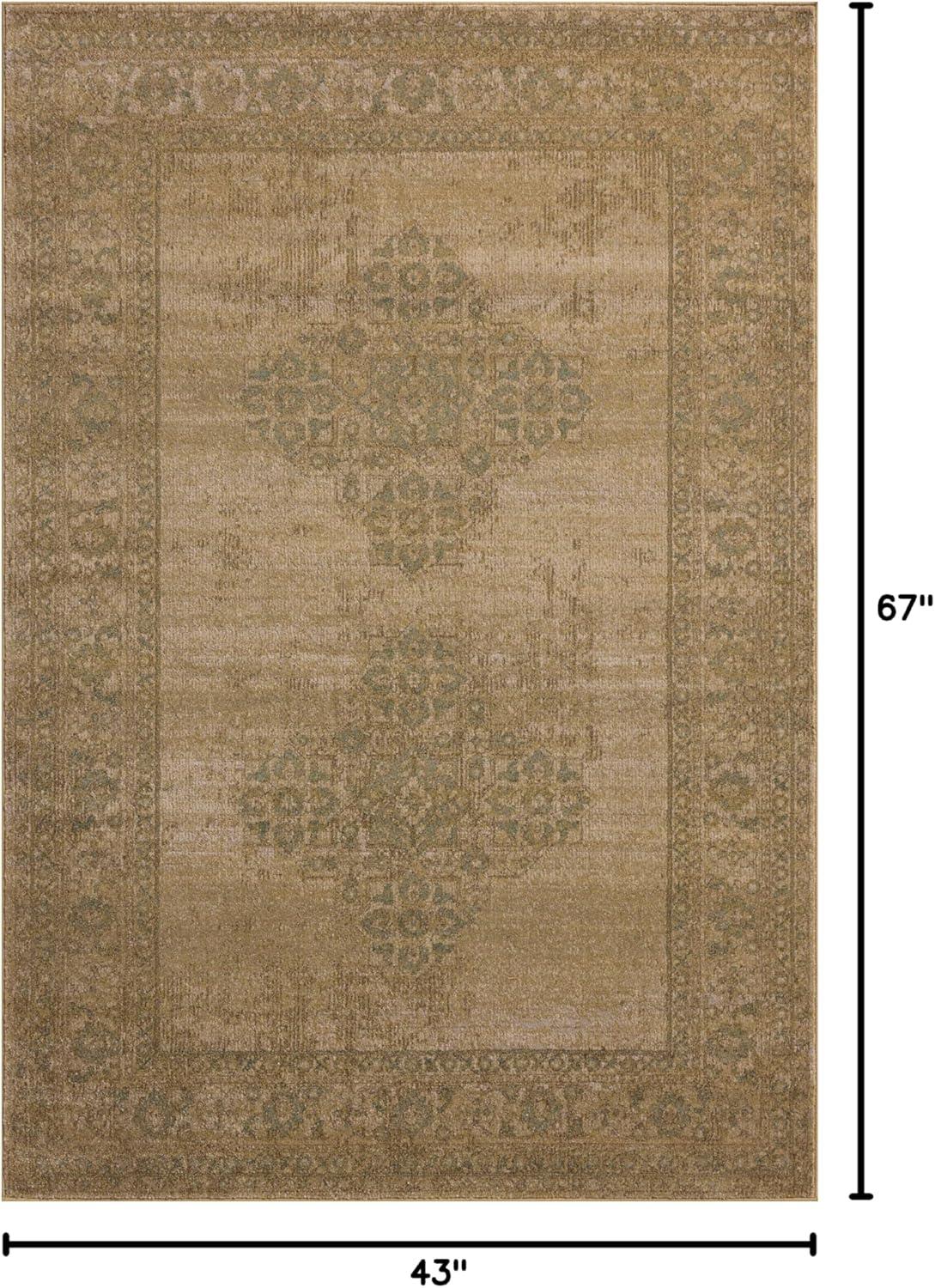 Mona II Rug by Magnolia Home by Joanna Gaines x Loloi - Antique and Spa / 3'7" x 5'7"