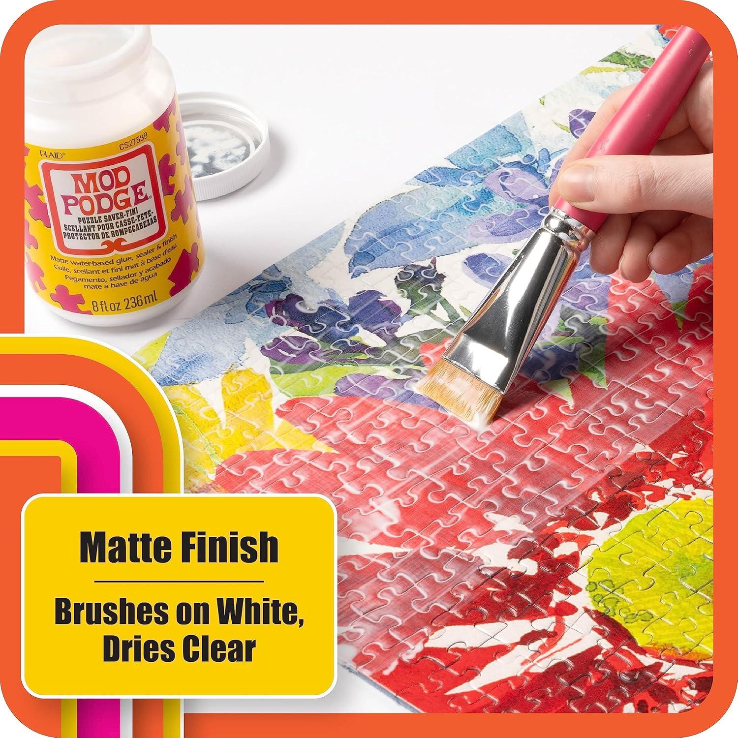 Mod Podge Puzzle Saver Matte Sealer, Glue, and Finish, 8 fl oz
