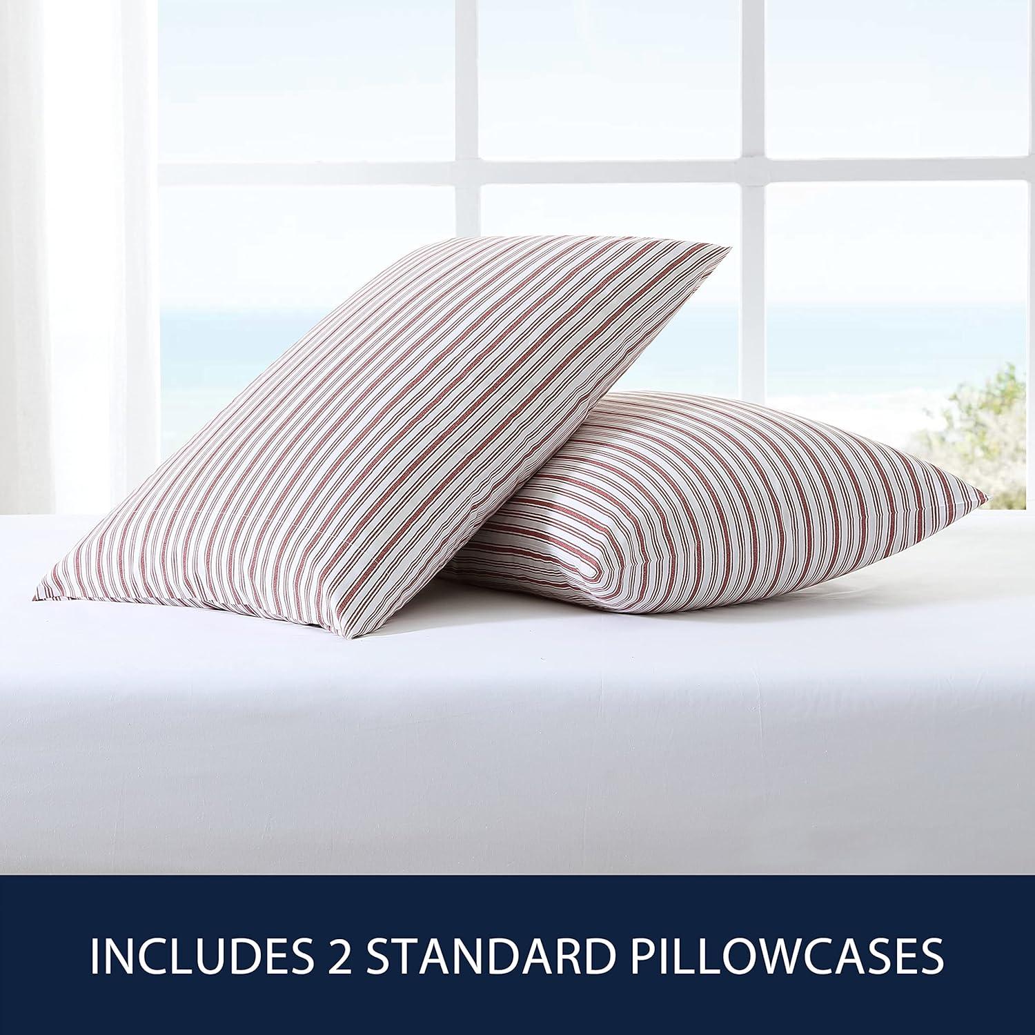 Nautica Percale Cotton 2 Piece Standard Pillowcase Set