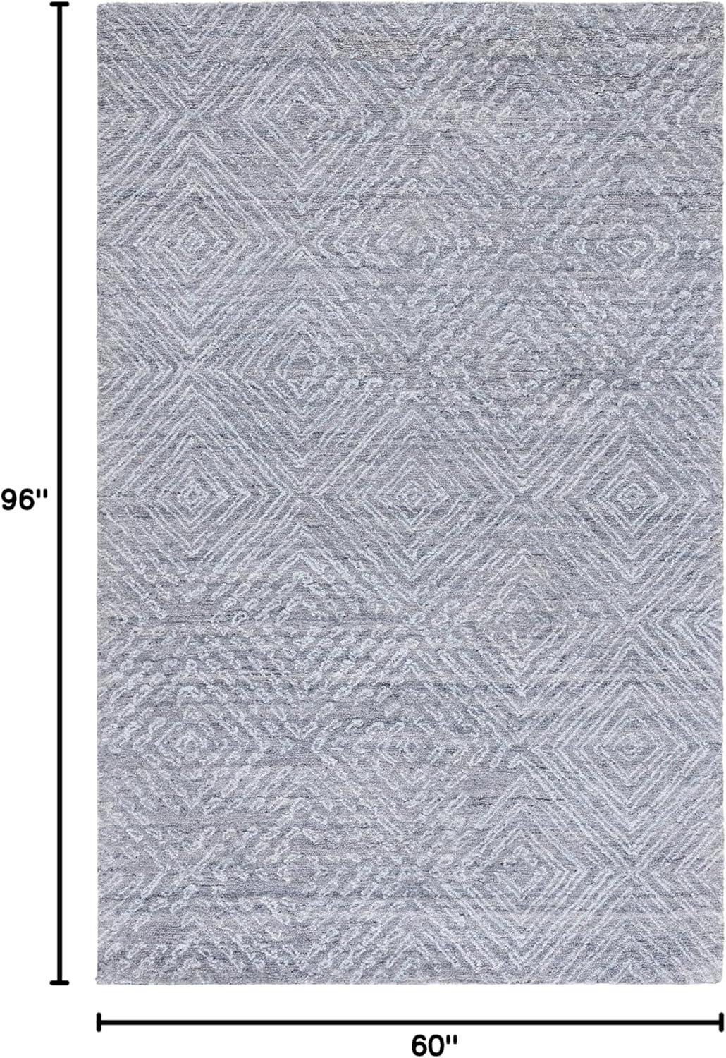 SAFAVIEH Abstract Lily Geometric Area Rug, Blue, 5' x 8'