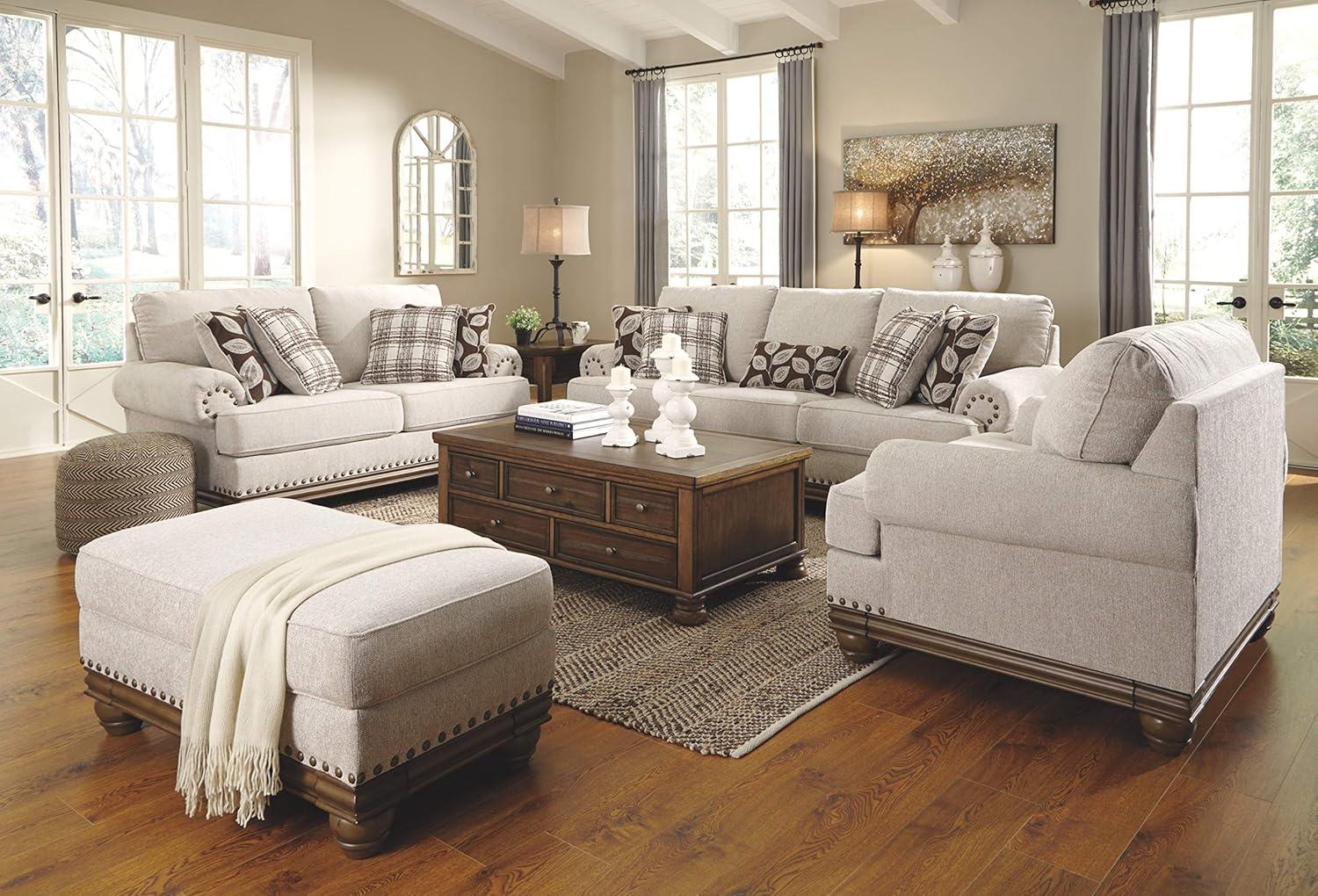 Signature Design by Ashley Harleson Oversized Accent Chair in Wheat