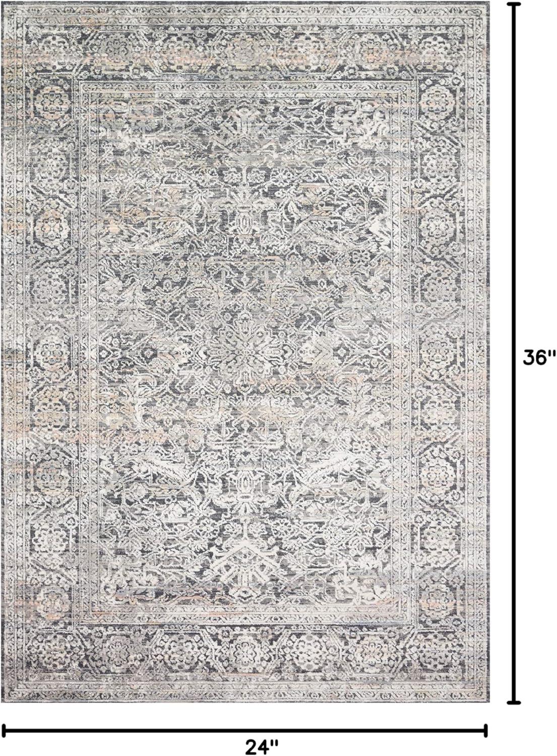 Loloi II Lucia Oriental Steel / Ivory Area Rug