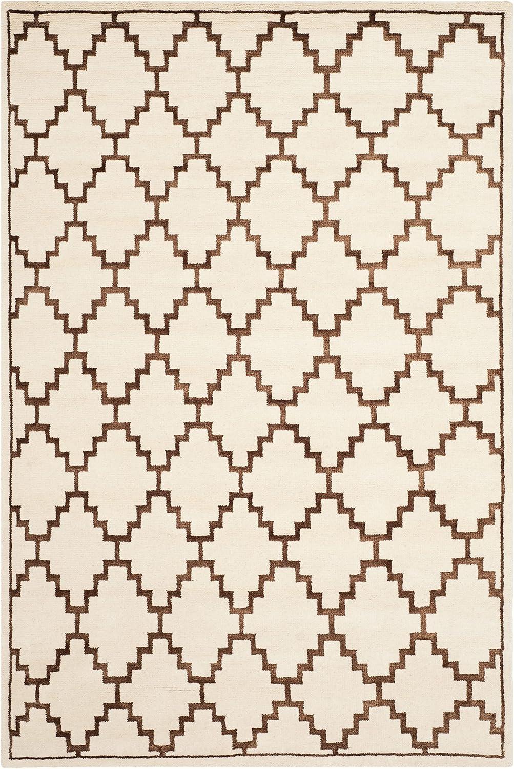 Safavieh Mosaic Hand Knotted Wool And Viscose Geometric Rug