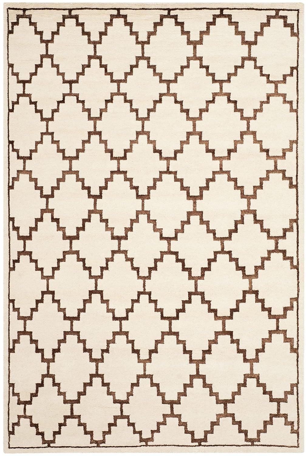 Safavieh Mosaic Hand Knotted Wool And Viscose Geometric Rug