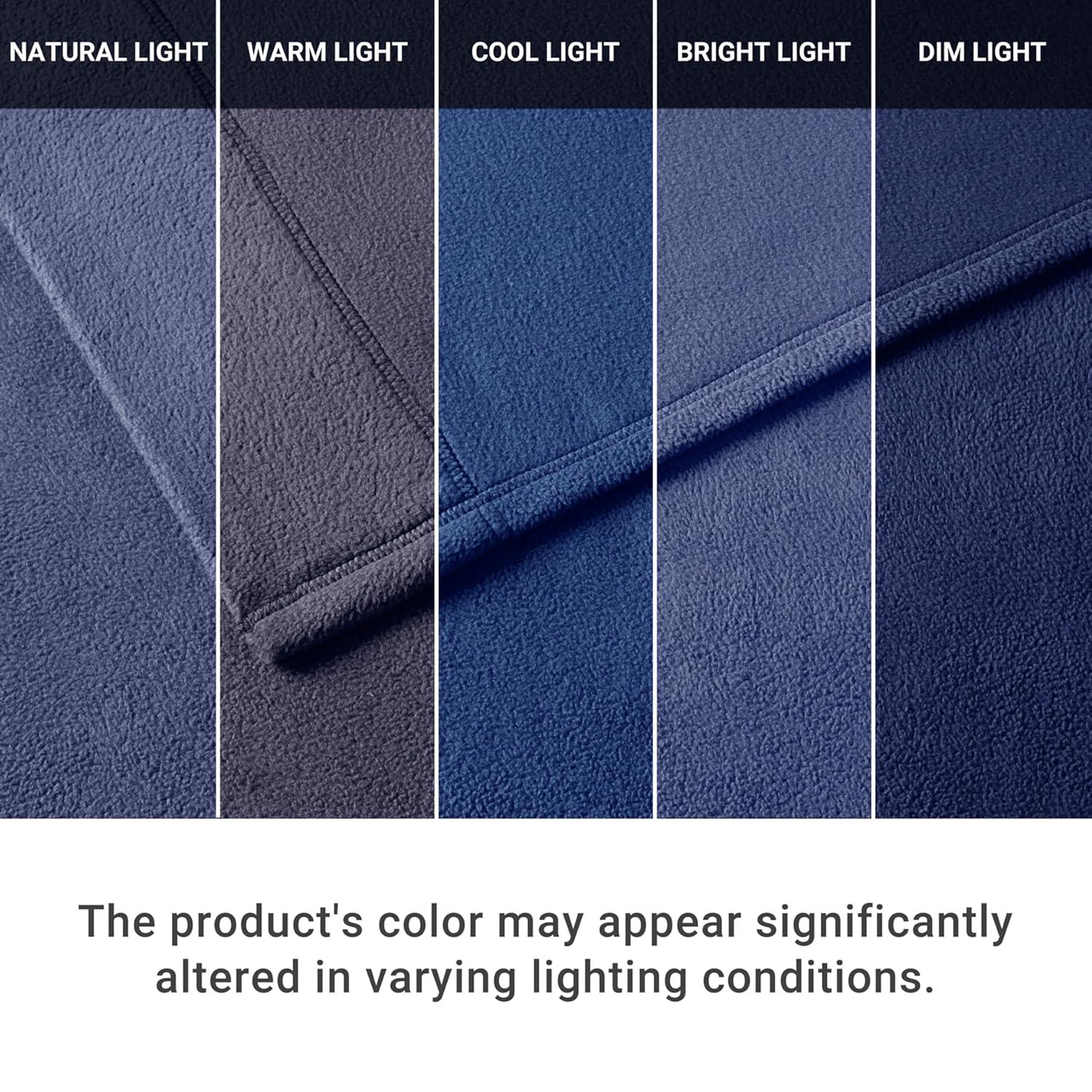 Full Micro Fleece Sheet Set Navy - True North by Sleep Philosophy