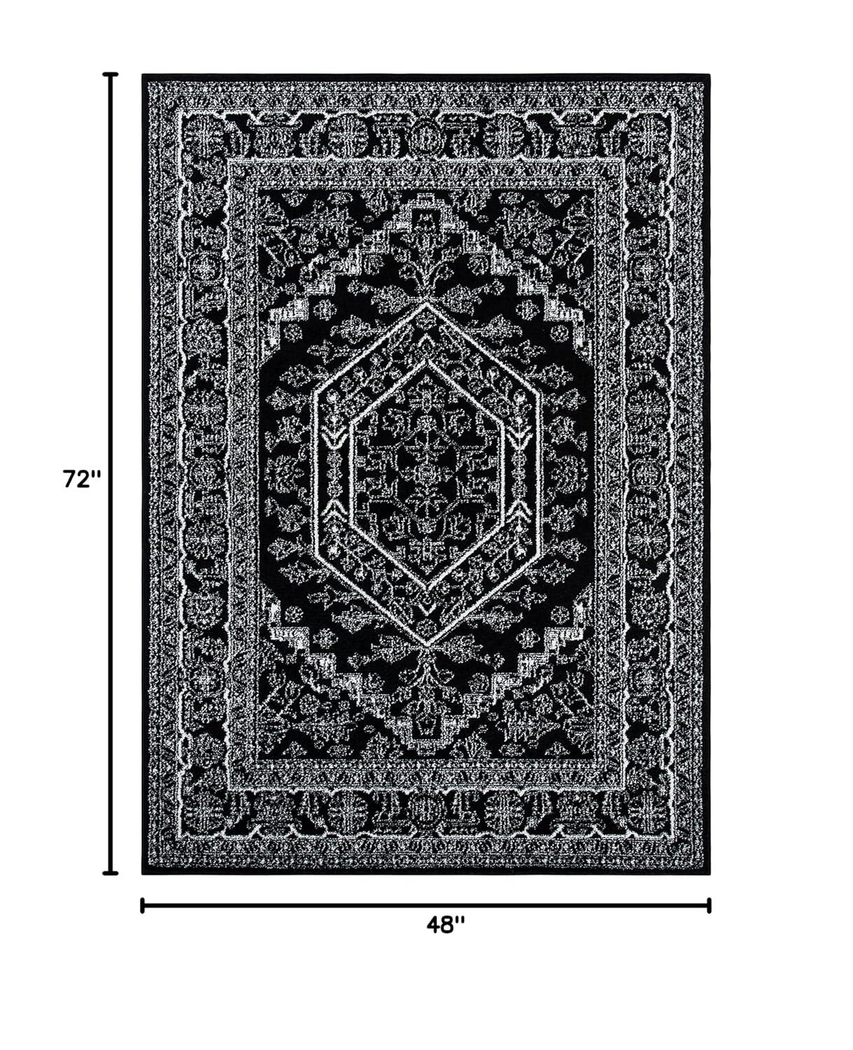 Adirondack ADR108 Power Loomed Area Rug - Ivory/Beige - 4'x6' - Safavieh.