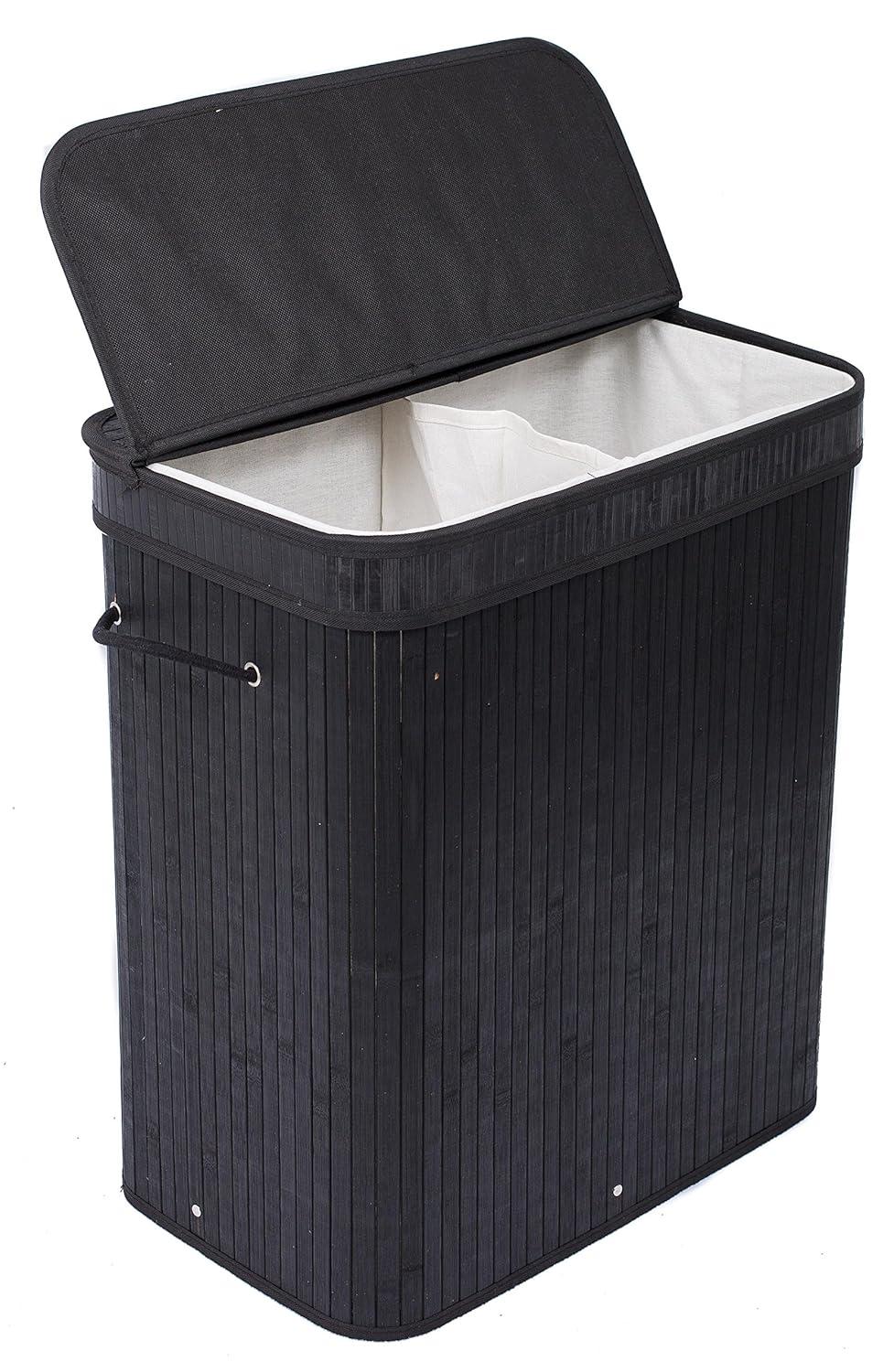 BirdRock Home Bamboo Laundry Sorter with Handles