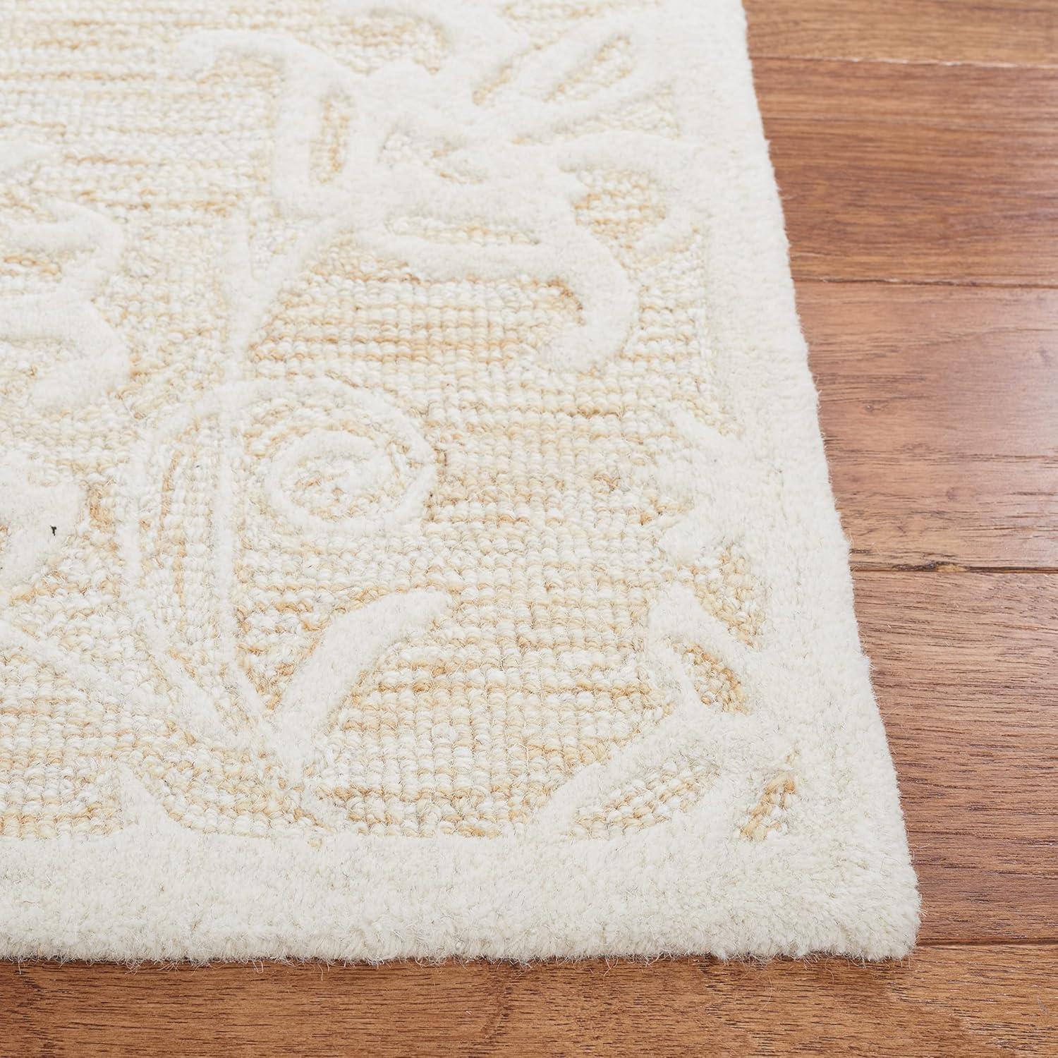 Metro MET853 Hand Tufted Indoor Accent Rug - Gold/Ivory - 3'x5' - Safavieh