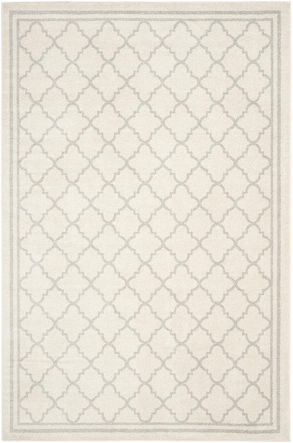 Amherst AMT422 Power Loomed Indoor Area Rug - Beige/Light Grey - 6'x9' - Safavieh