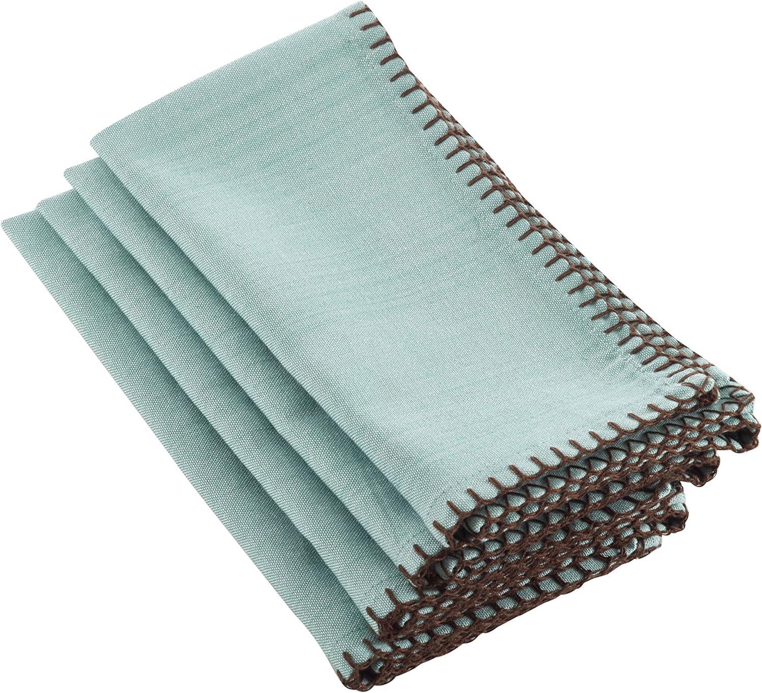 Saro Lifestyle Whipstitch Cotton Napkin (Set of 4)