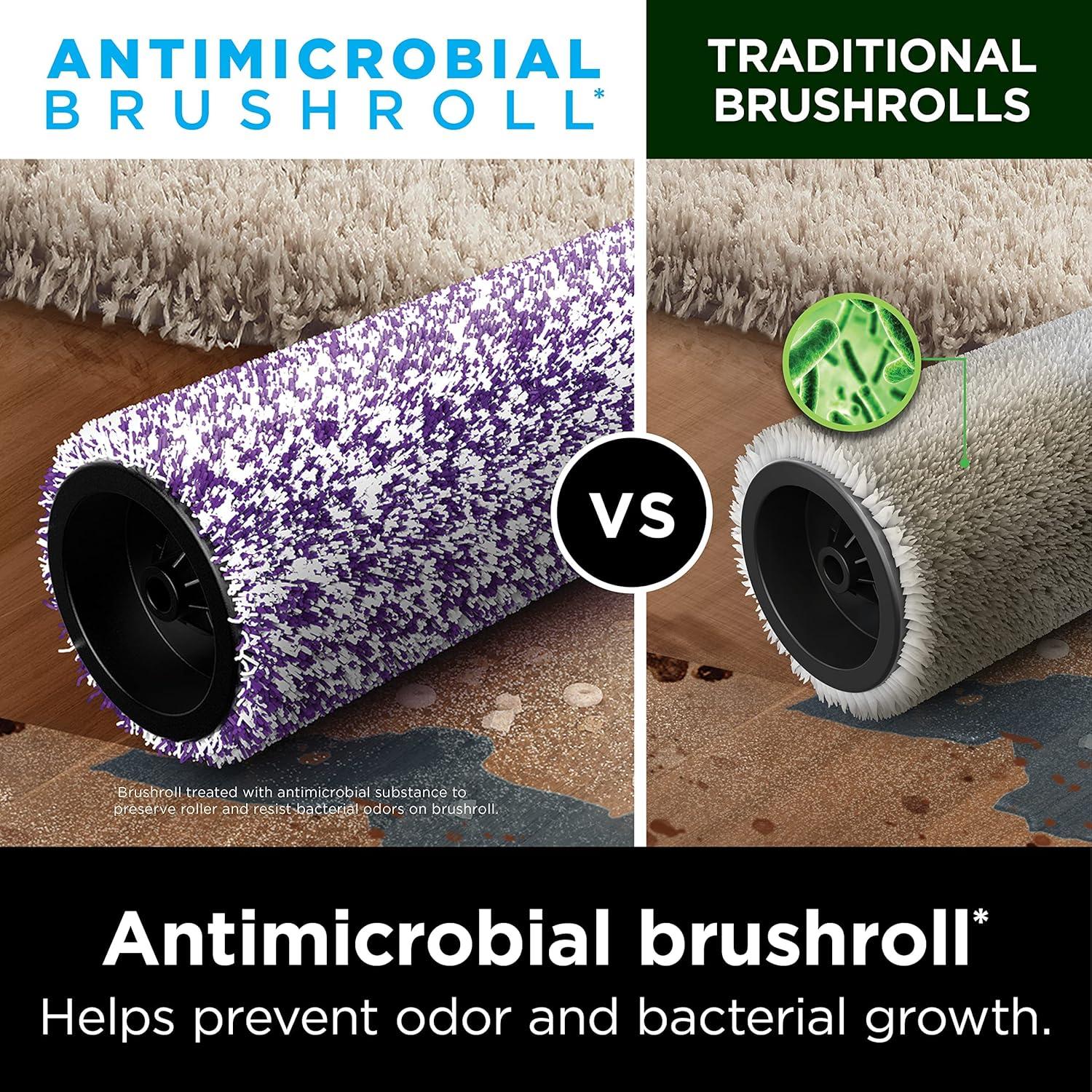 Blue Cordless Stick Vacuum with Self-Cleaning System