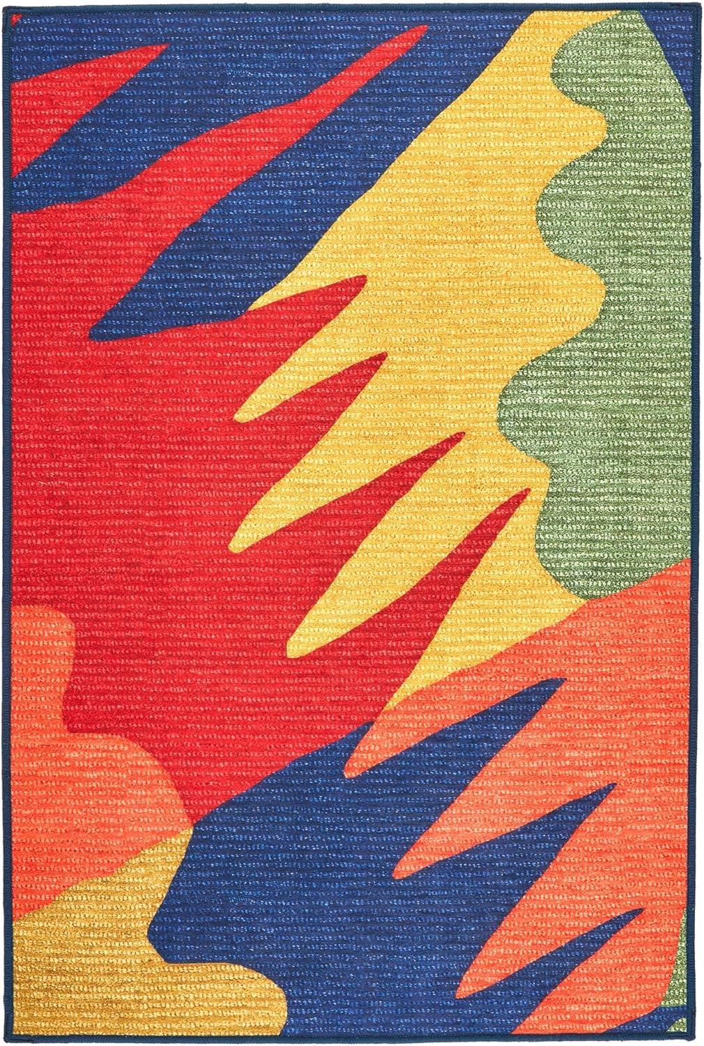 Graphic Kit Kemp x Annie Selke Graphic Multi Machine Washable Rug