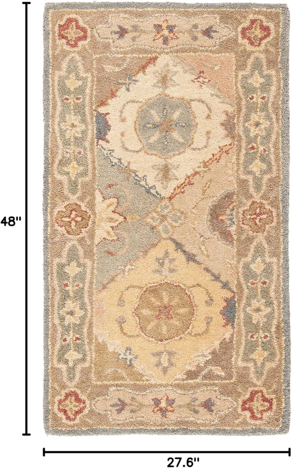 Antiquity AT316 Hand Tufted Accent Rug - Multi/Beige - 2'3"x4' - Safavieh.