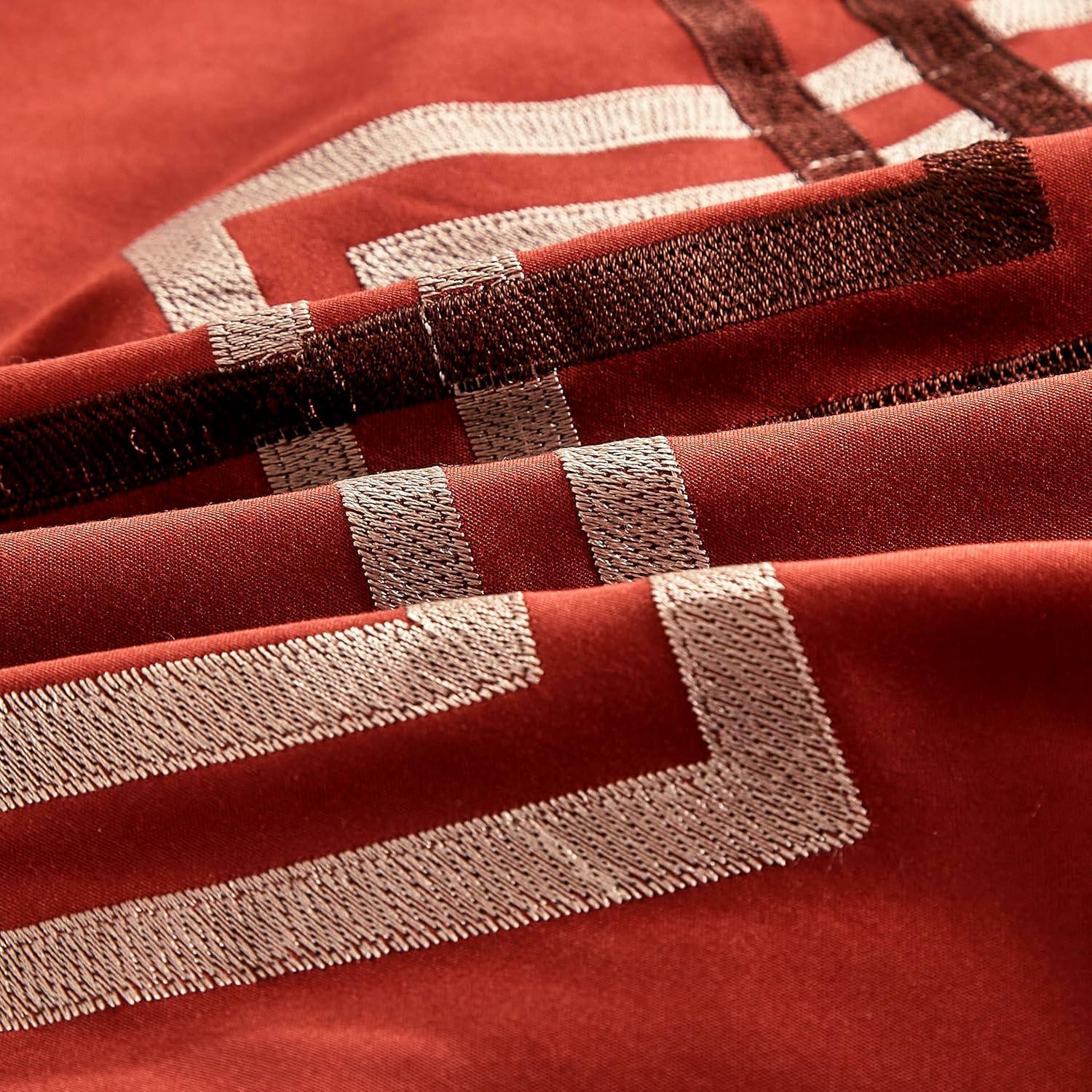 Chezmoi Collection Microfiber Modern & Contemporary 7 Piece Comforter Set