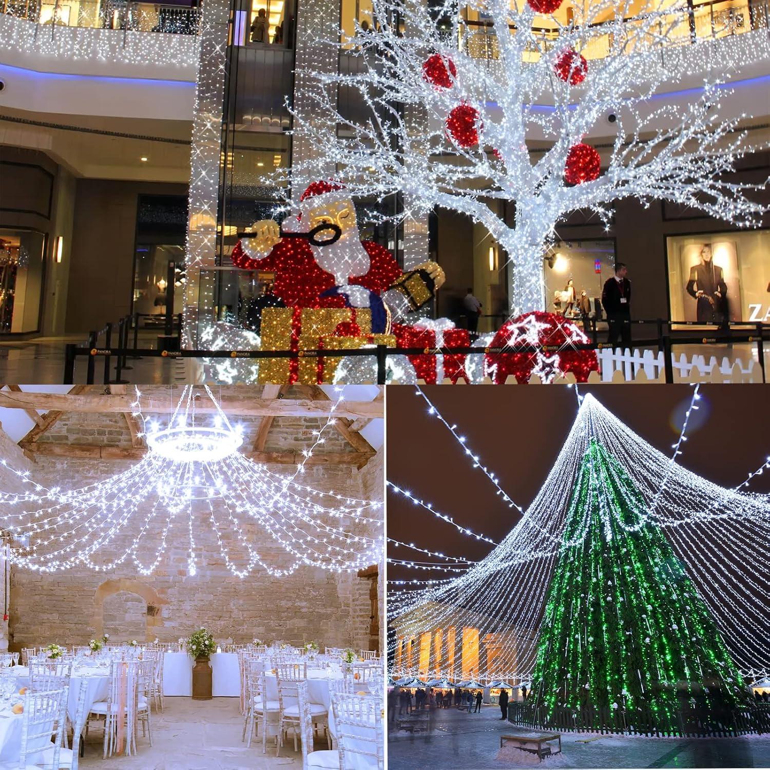 75ft Cool White LED Outdoor Christmas Fairy Lights