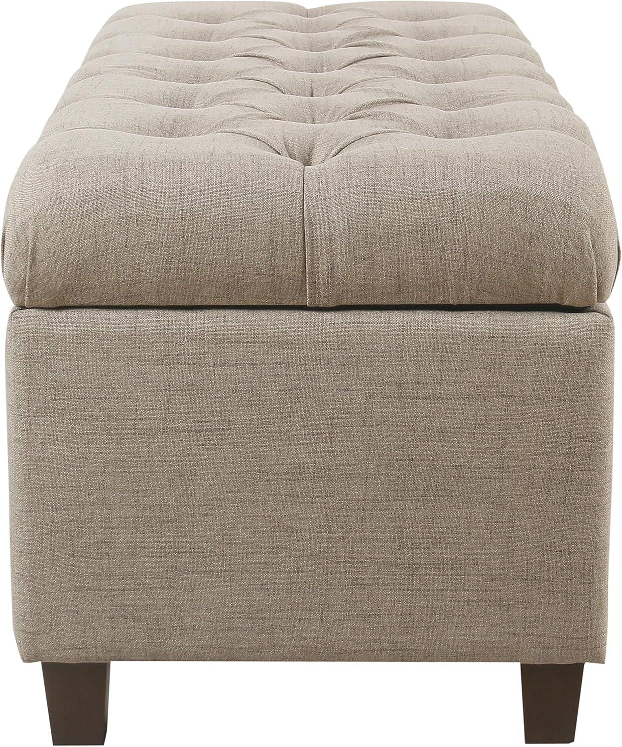 Ainsley Button Tufted Storage Bench - HomePop