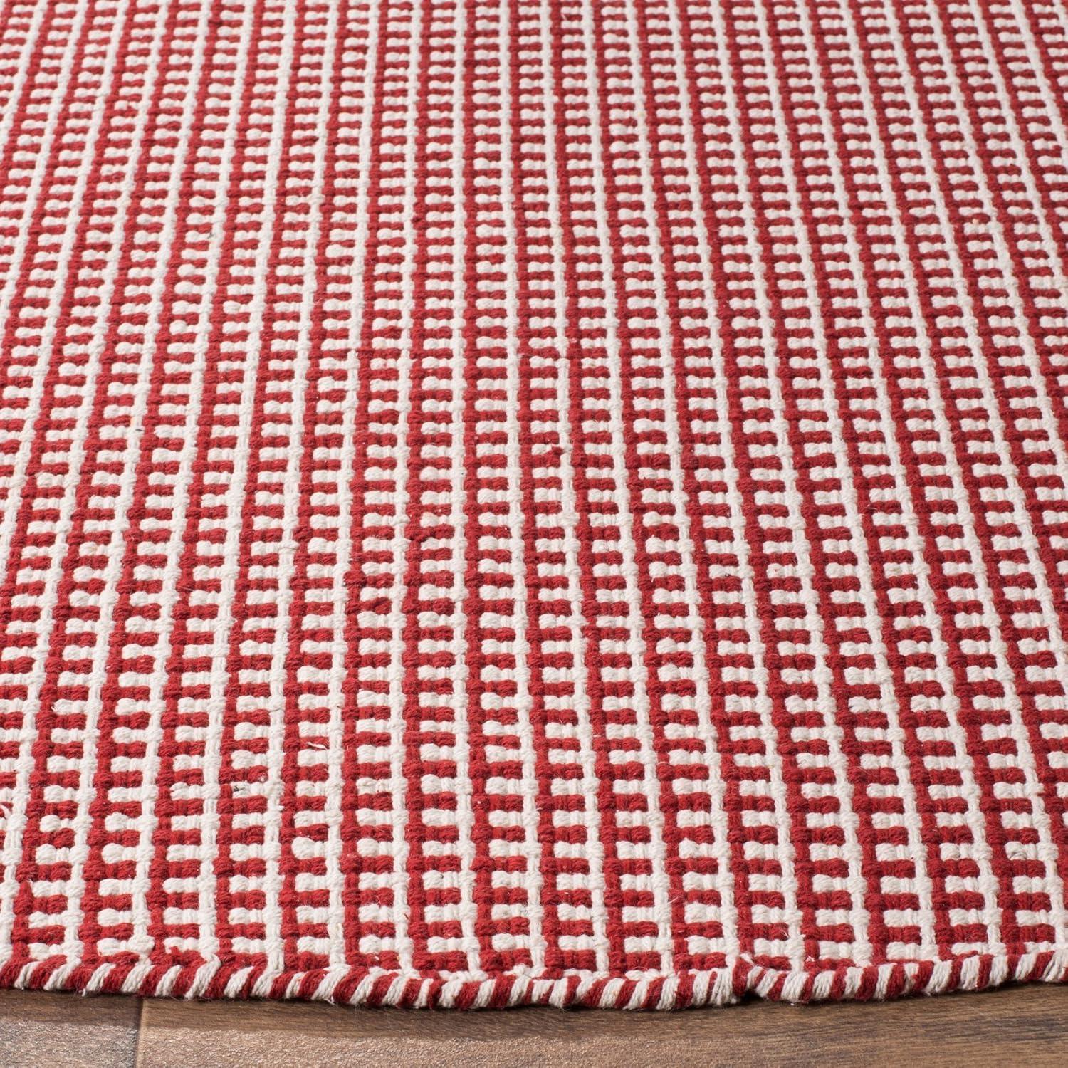 Montauk MTK340 Hand Woven Indoor Area Rug - Ivory/Black - 6'x6' - Safavieh