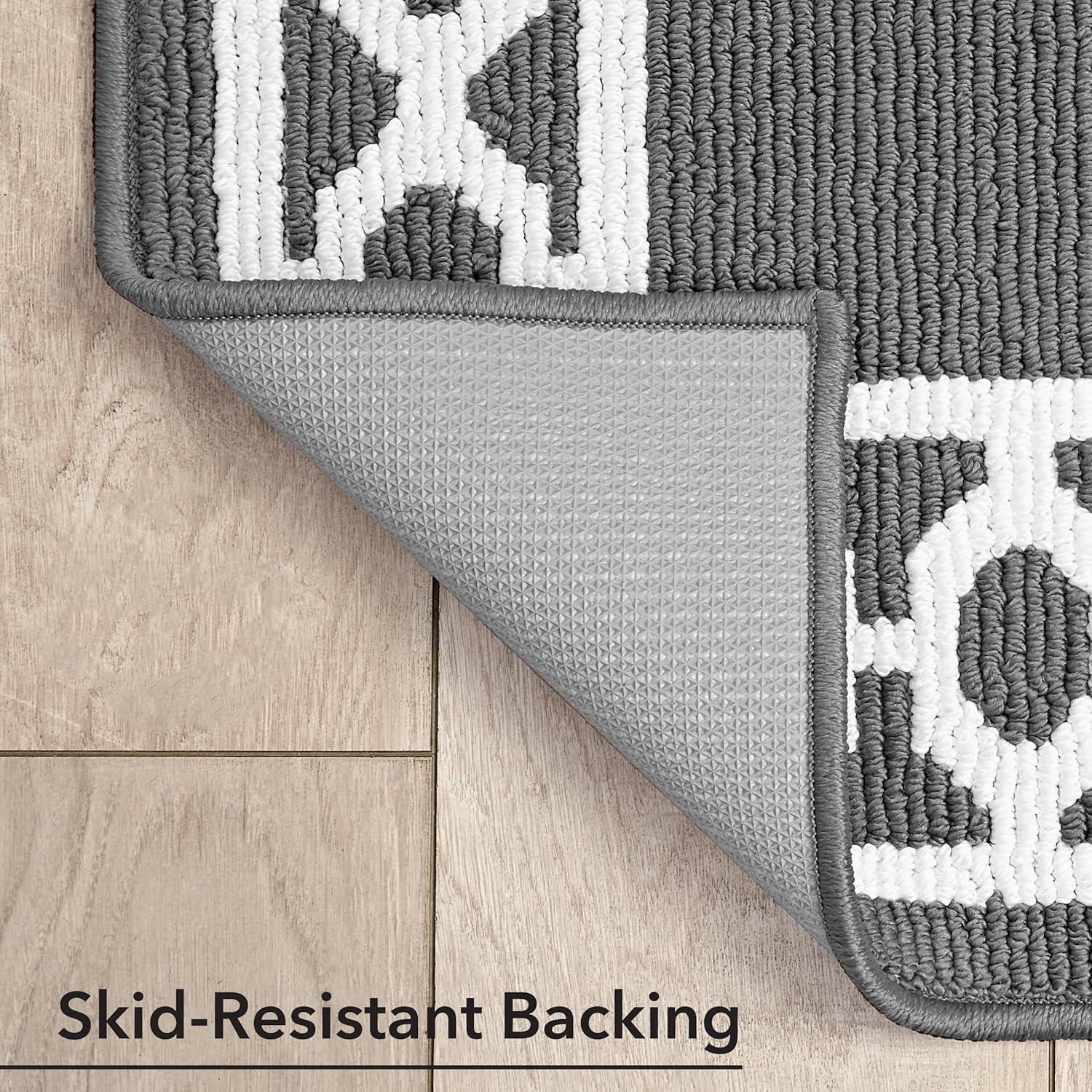 Tufted Performance Trellis Border Runner Rug