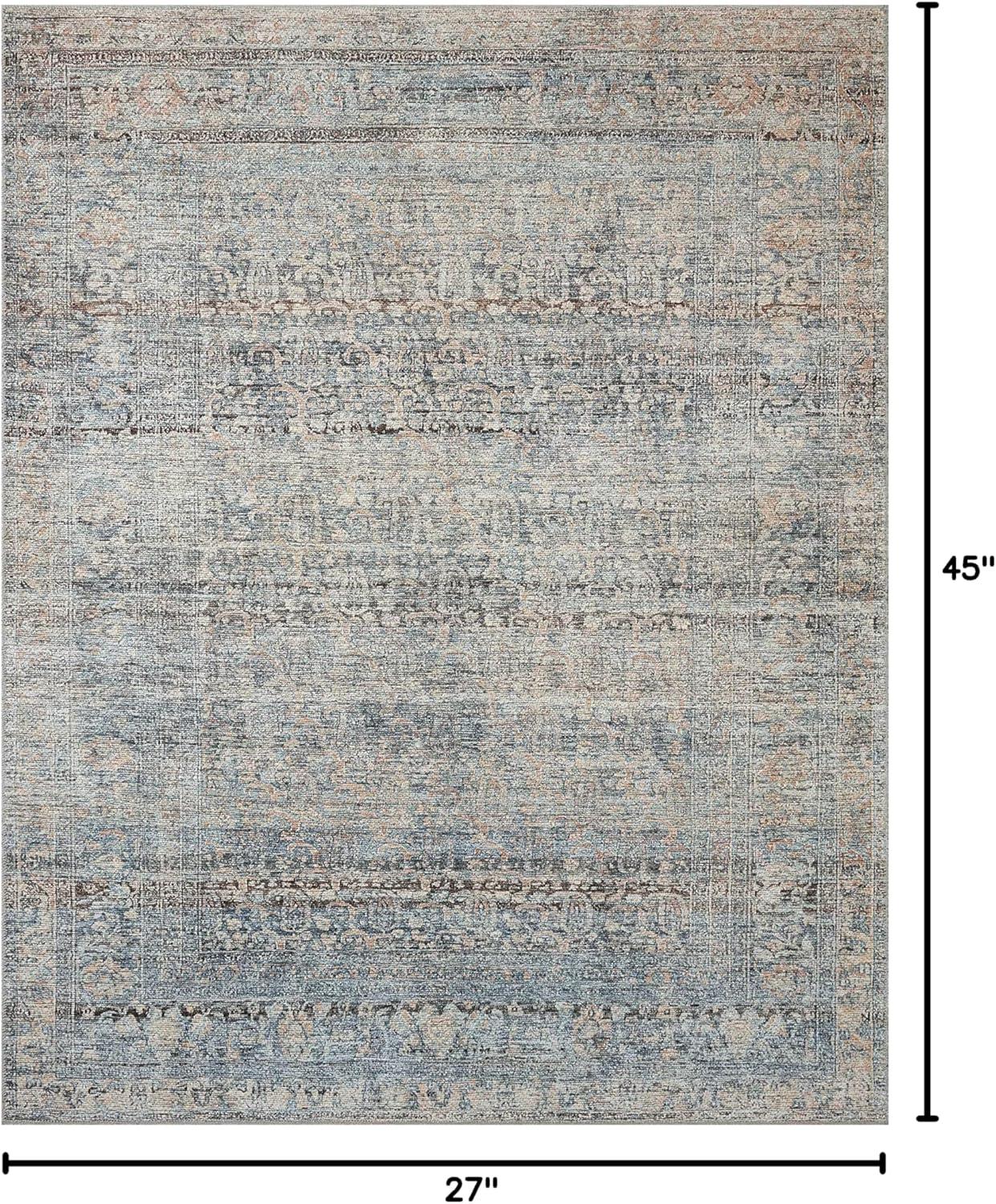Amber Lewis x Loloi Amber Lewis x Loloi Billie Denim / Blush Area Rug