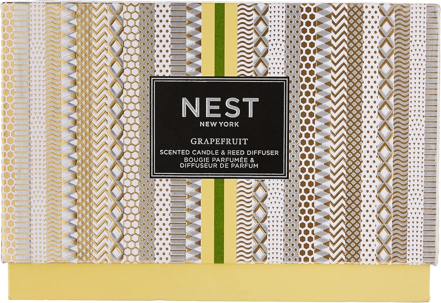 NEST Fragrances Classic Candle & Reed Diffuser Set, Grapefruit