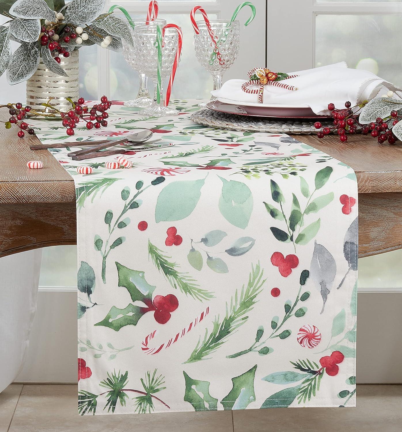 Sara B No Pattern Christmas Table Runnner