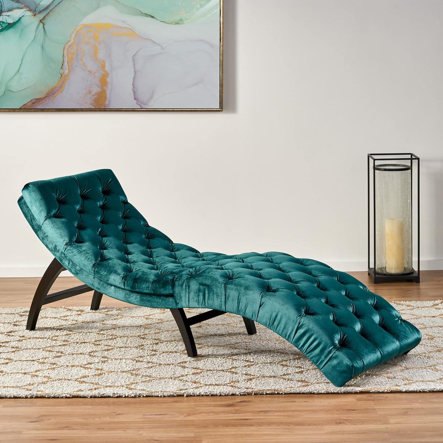 Garret Tufted Chaise Lounge - Christopher Knight Home