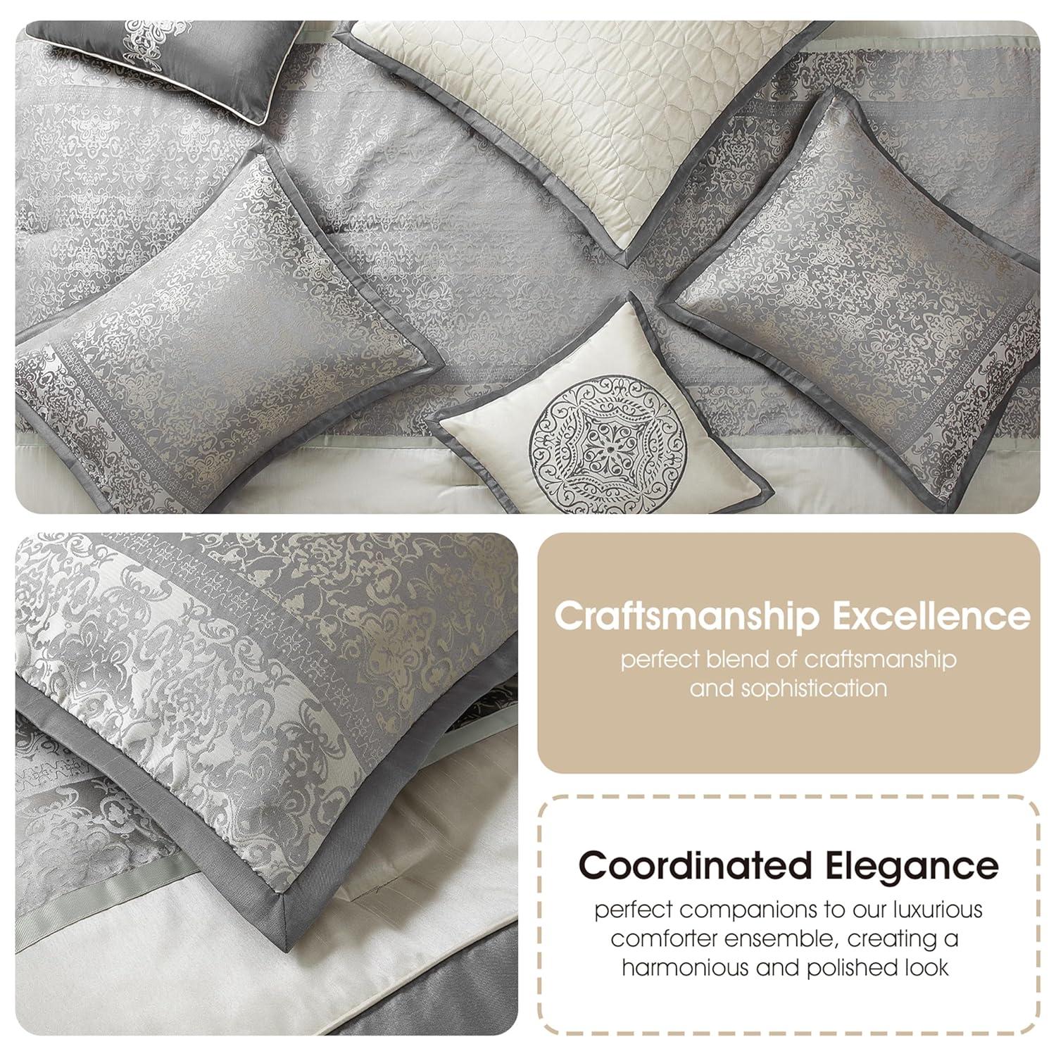 Nanshing America, Inc Arabesque 8 Piece Traditional Comforter Set