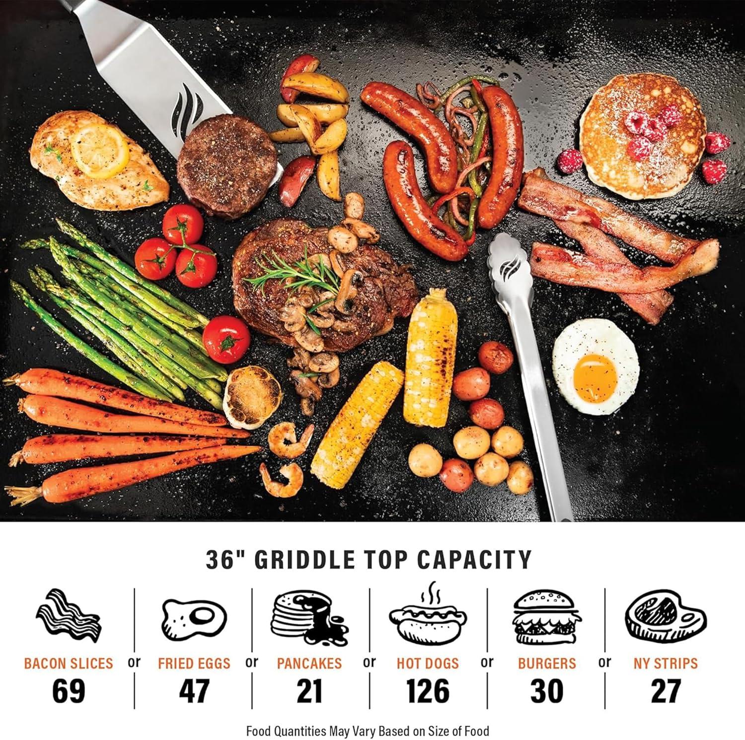 Blackstone Original 4-Burner 36" Propane Omnivore Griddle with Hard Cover