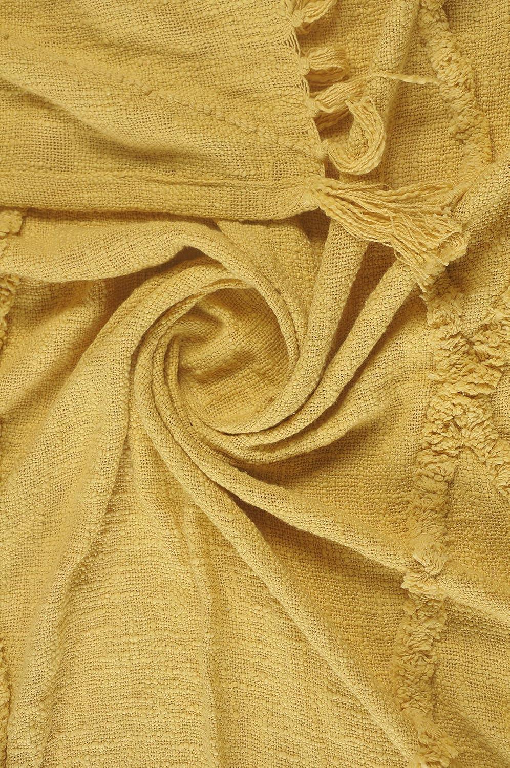 Evette Rios Terracotta Fringed Handmade Woven Throw Blanket & Reviews | Wayfair