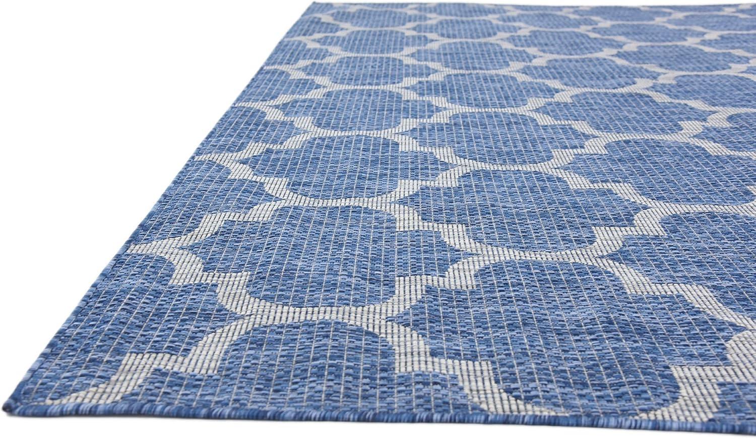 Unique Loom Outdoor Trellis Geometric Woven Area Rug