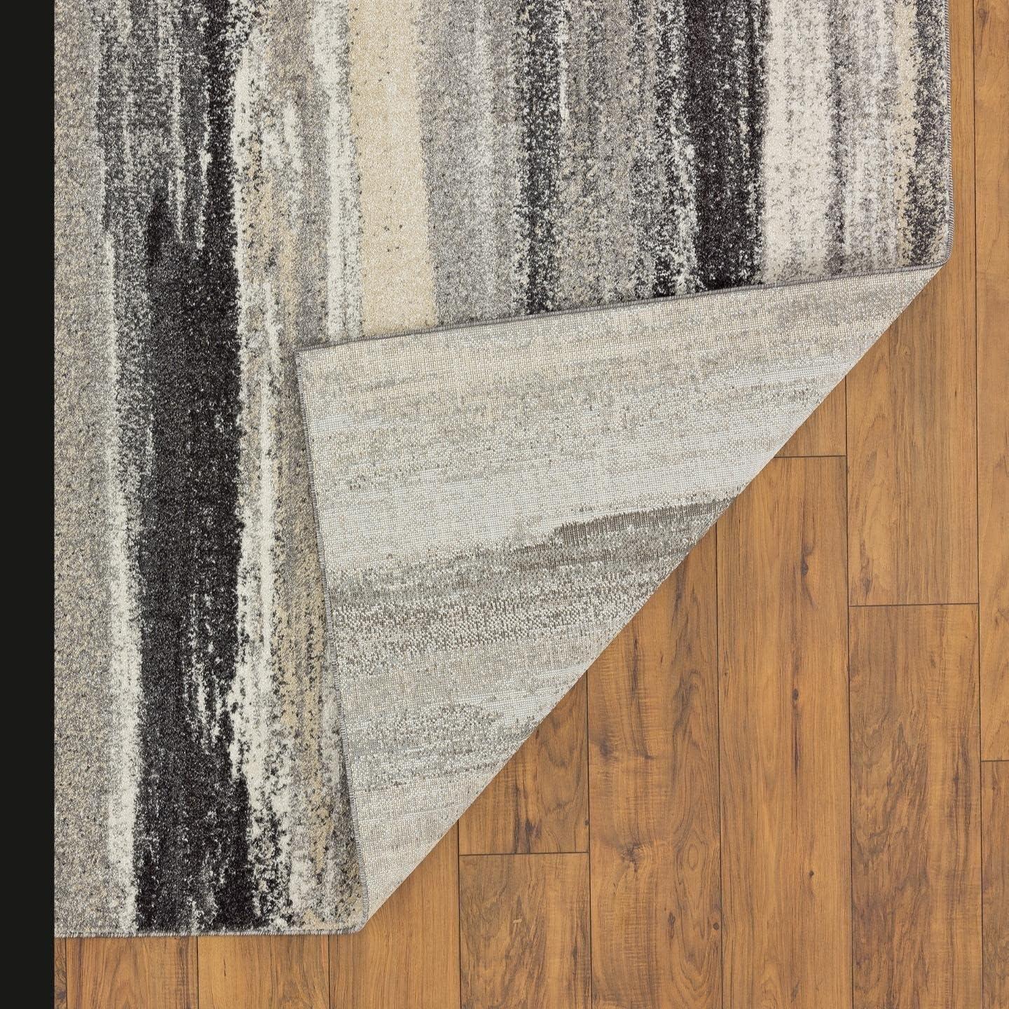 Luxe Weavers Abstract Stripe Area Rug