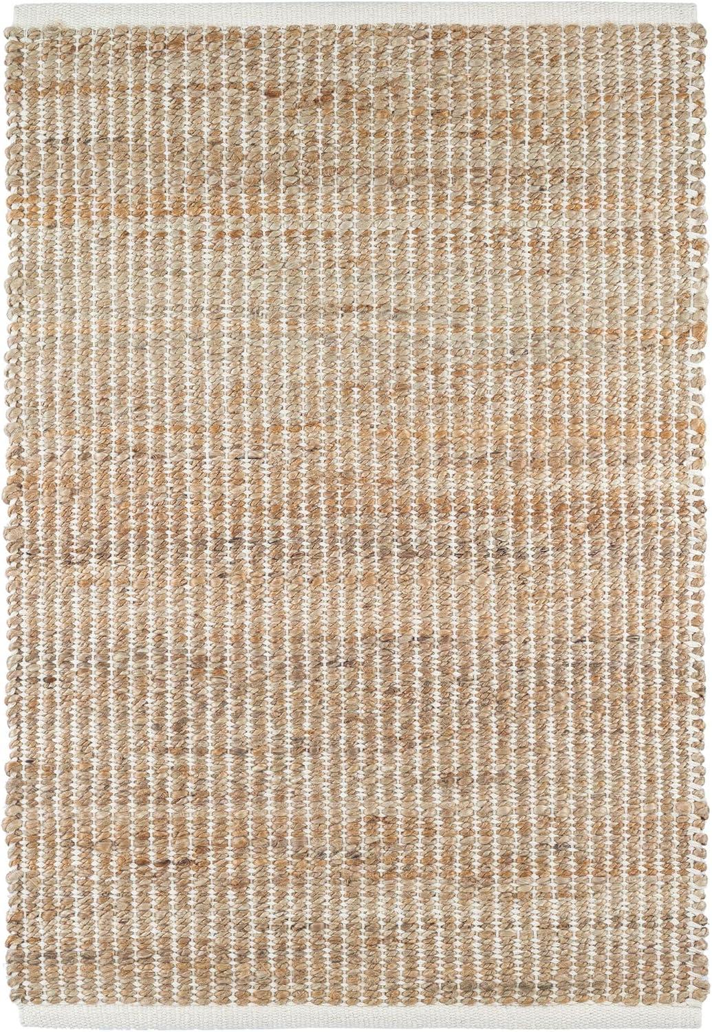 Gridwork Ivory Handwoven Jute Rug