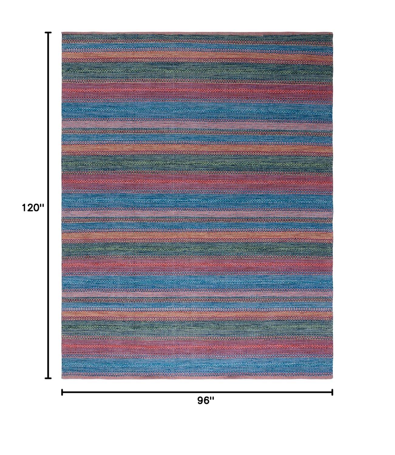 Kilim KLM475 Hand Woven Area Rug - Orange/Green - 8'x10' - Safavieh.