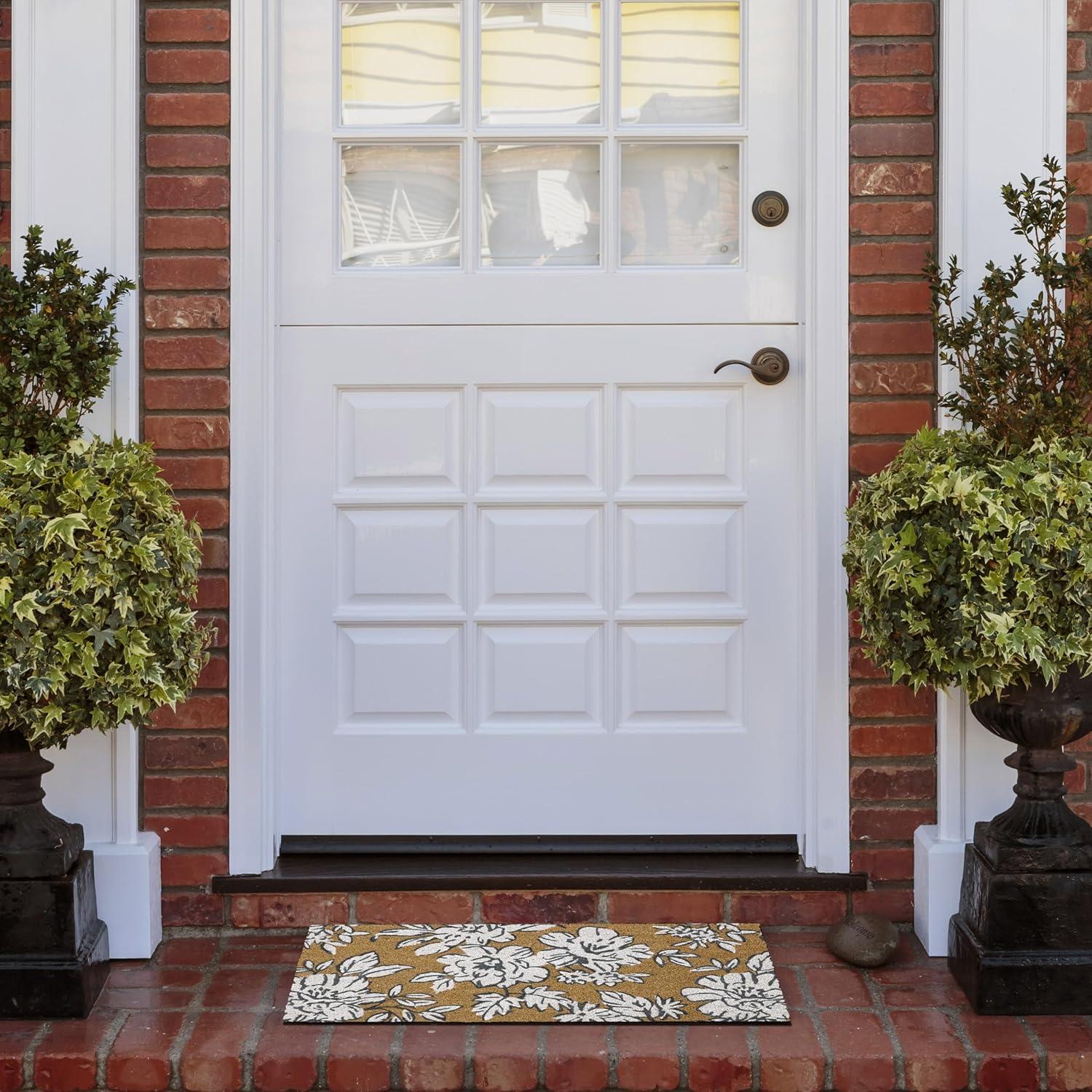 Laura Ashley Laura Ashley Iris Coir Doormats / Non-Slip Outdoor Rugs