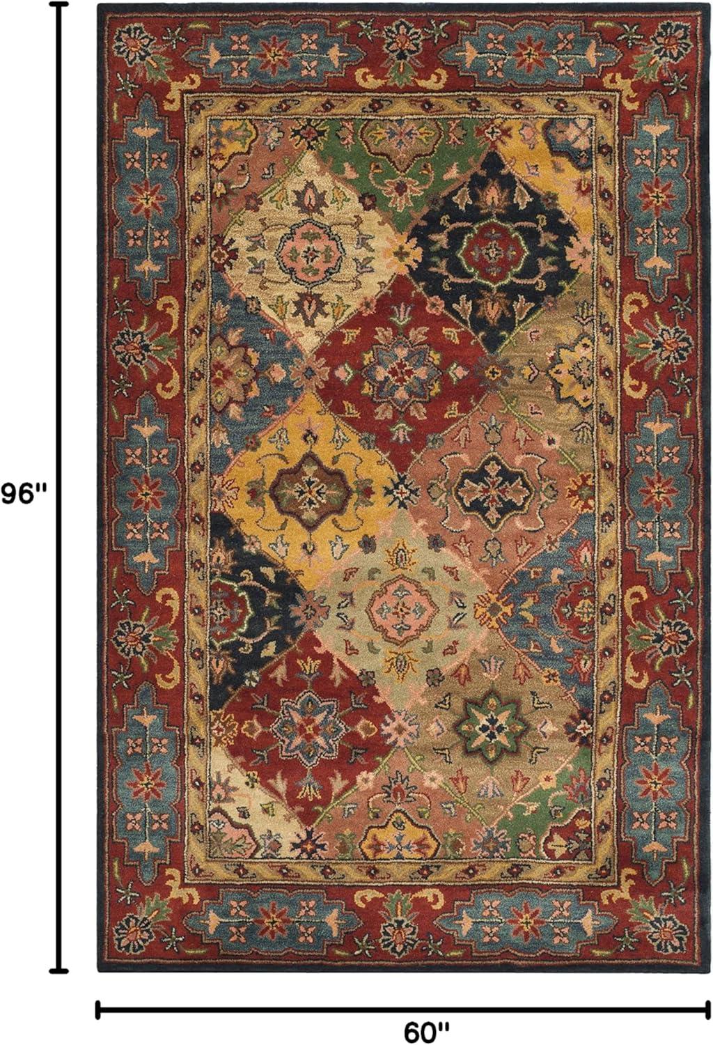 Heritage HG926 Hand Tufted Area Rug - Red/Multi - 5'x8' - Safavieh.