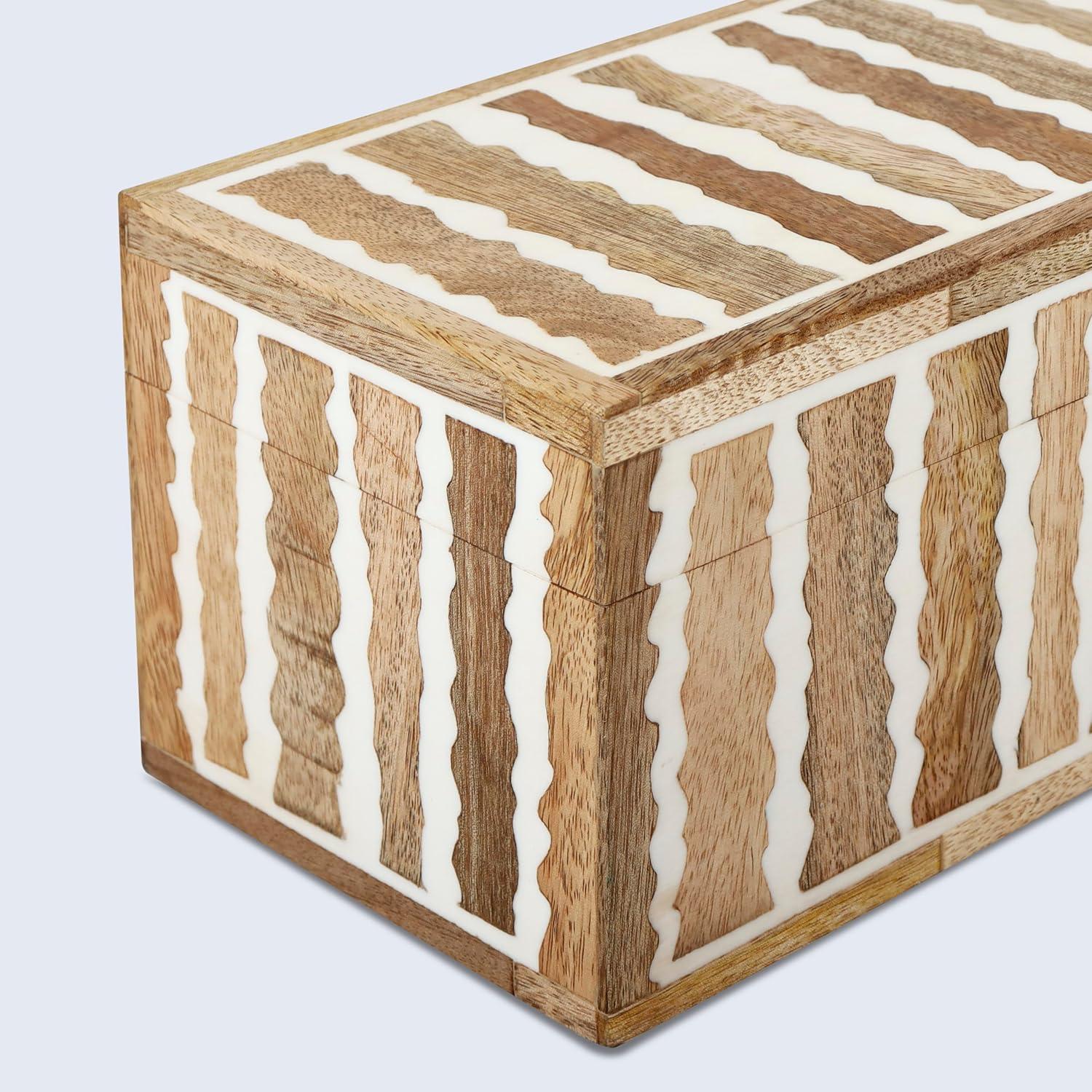 HANDICRAFTS HOME 10x5x5 Decorative Box Handmade Storage Organizer Boxes with Lids Keepsake Gift Trinket Box Display Box, Kept Safari