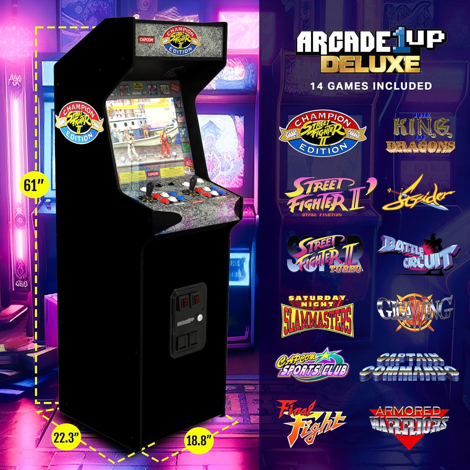 Arcade 1Up Arcade1Up Street Fighter II CE HS-5 Deluxe 5ft Stand-Up Cabinet Arcade Machine