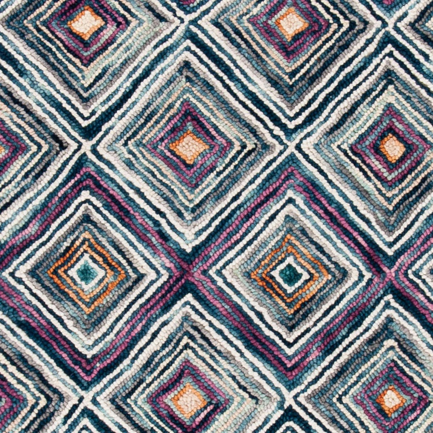 Aspen APN812 Hand Tufted Indoor Accent Rug - Blue/Red - 3'x5' - Safavieh
