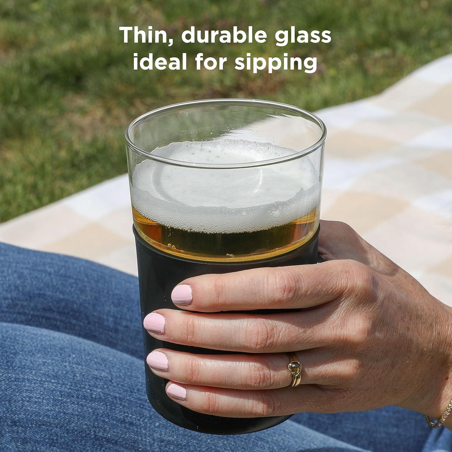 Rabbit Freezable 12 oz. Beer Glasses (Set of 2)